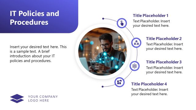 IT Policies and Procedures with Circular Diagram