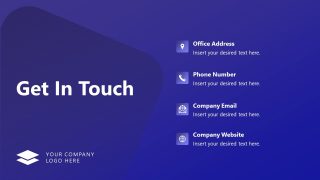 Contact Slide PPT Template 