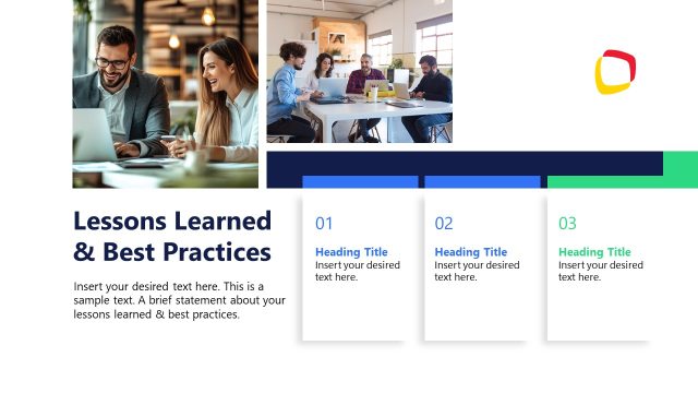 Lessons Learned & Best Practices Template Slide