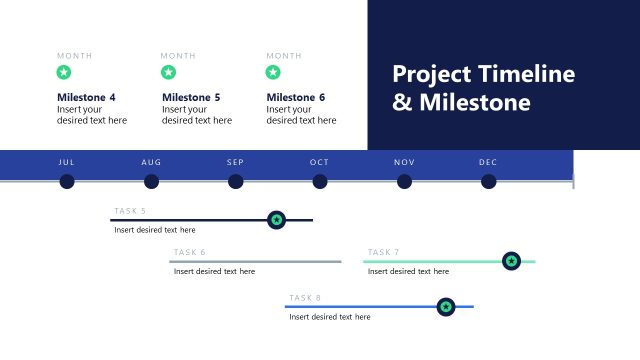 Slide for Project Timeline & Milestones PPT Template