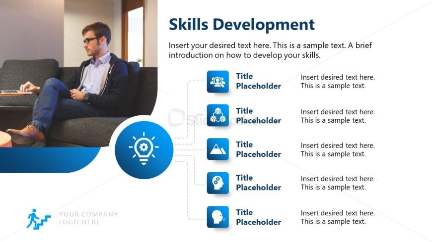 Career Planning Template - Skills Development Slide 