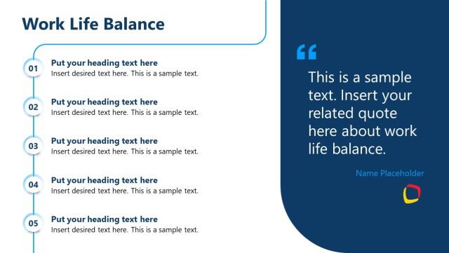 Work Life Balance PowerPoint Template Slide - SlideModel