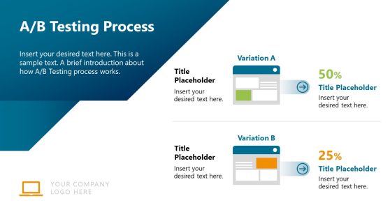 A/B Testing Process Slide with Images - SlideModel