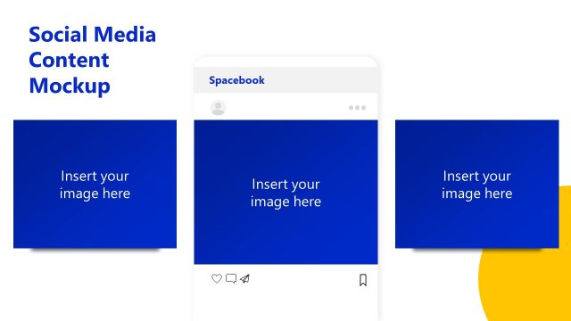 Editable Social Media Content Mockup Slide