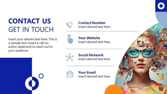 Get in Touch Slide – Influencer Social Media Kit