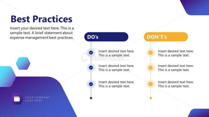 PPT Slide Template for Expense Management Presentation 