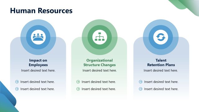 Customizable Human Resources Slide with Infographics