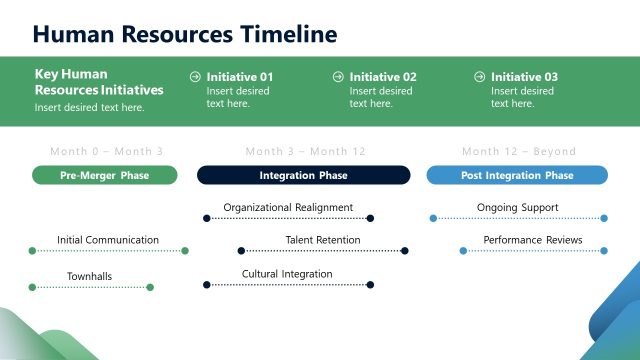 Horizontal Timeline PowerPoint Slide