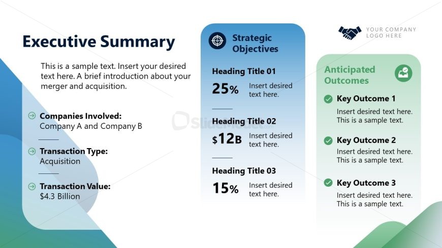 Customizable Mergers & Acquisitions PPT Template 