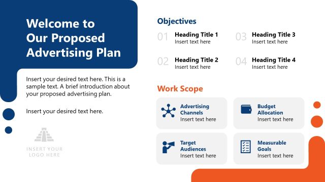 Proposed Advertisement Plan PPT Slide