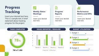 Data Visualizations Slide for Progress Tracking 