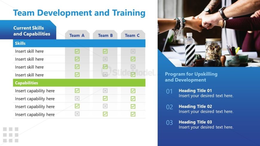 Operational Planning Slide with Table 