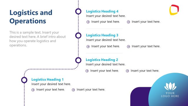 Logistics and Operations Process Diagram Slide