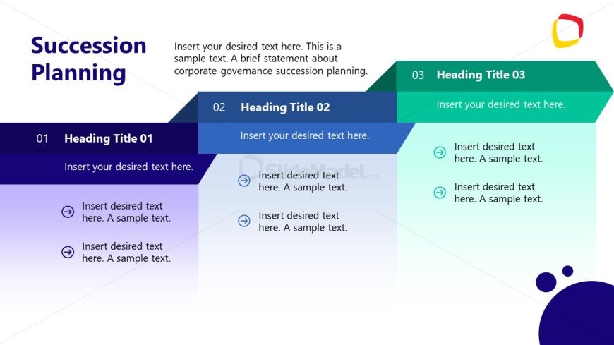 Corporate Governance Template - Succession Planning Slide