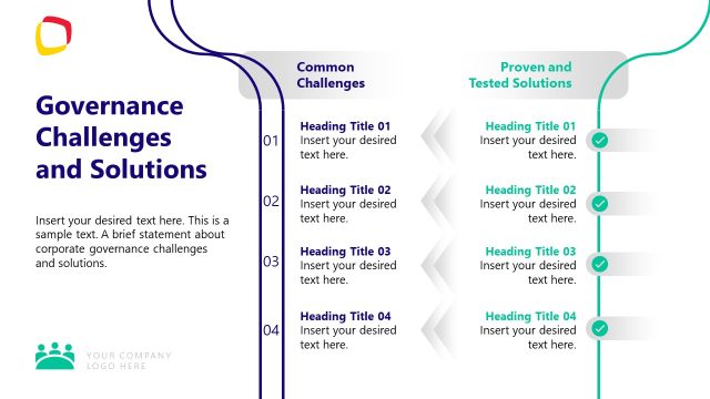 Governance Challenges & Solutions Slide
