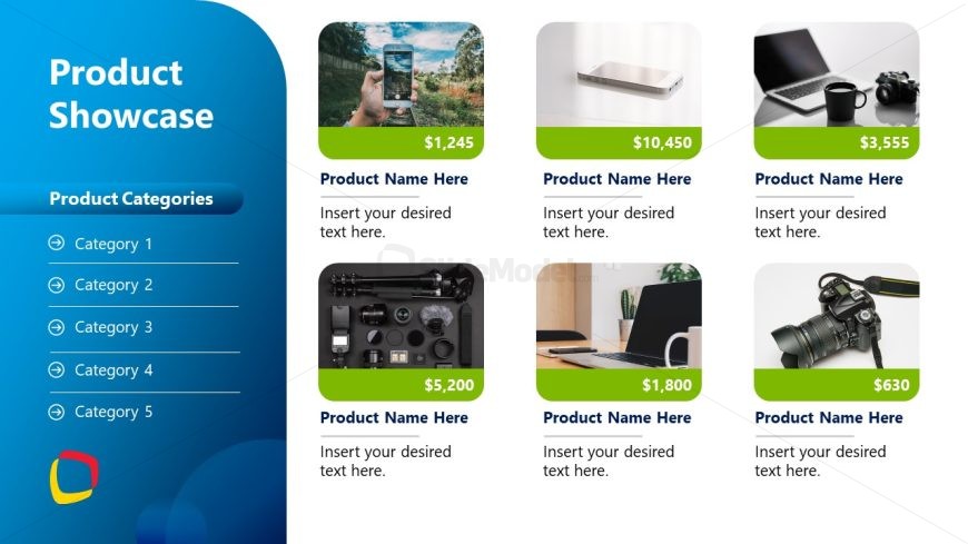 Editable Product Catalog Template Slide