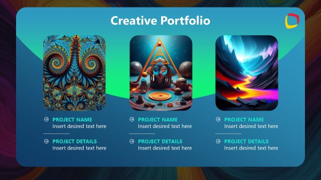 Creative Portfolio PowerPoint Slide