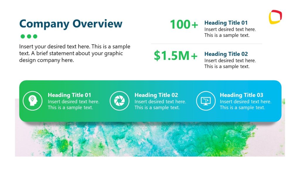 Company Overview Slide with Bold Digits - SlideModel