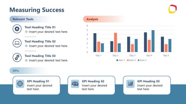 Graphical Slide for Presenting Measuring Success Data