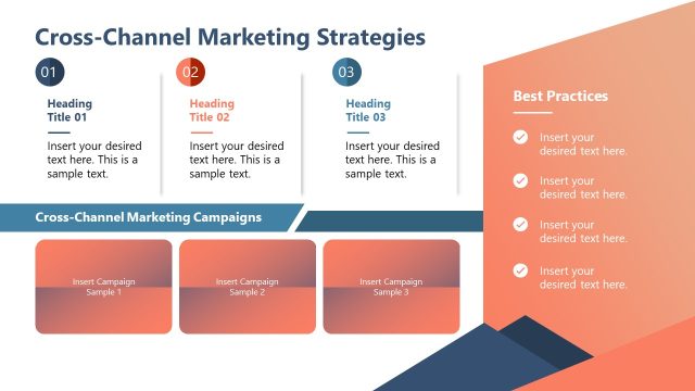 Cross-Channel Marketing Strategies Concept Diagram Slide