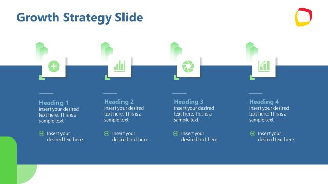 Growth Strategy Slide with Infographics