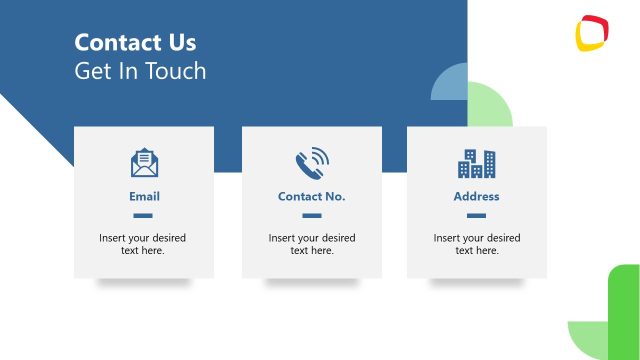 Contact Us PPT Slide – Equity Investment Template