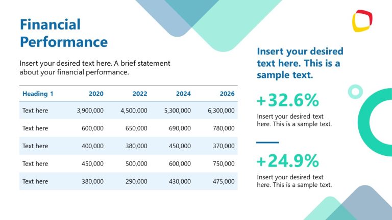 Pitch Book Example Slide Financial Performance Slide - Investment Pitch Book Template - SlideModel
