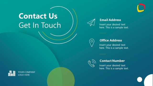 Get in Touch Slide – Business Case Study PPT Template