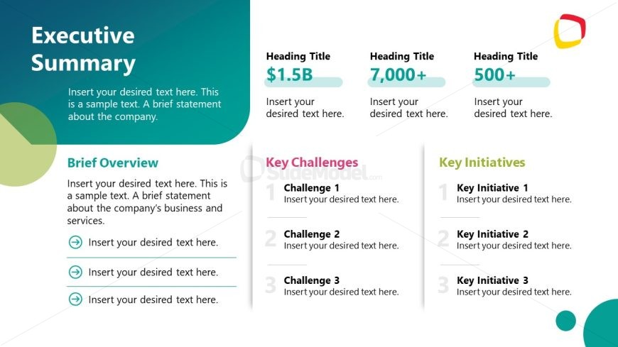 Business Case Study Template Slide