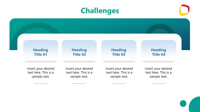 Business Challenges PPT Template Slide