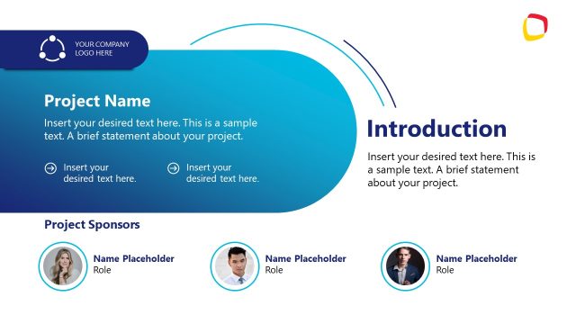 Project Name and Introduction Slide for PPT