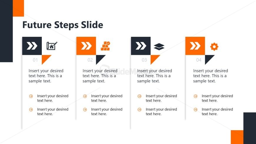 Construction Project Template Slide for Future Steps Presentation