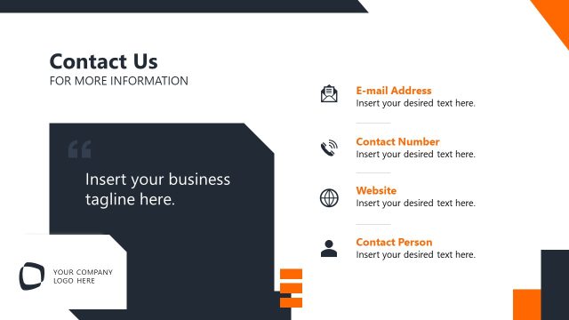 Contact Us Slide – Construction Project PPT Template