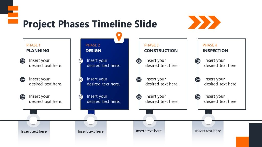 Editable Project Phases Timeline Diagram Slide - SlideModel