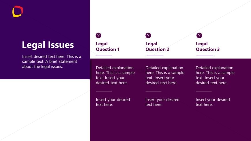 Law Case Template PPT Slide 