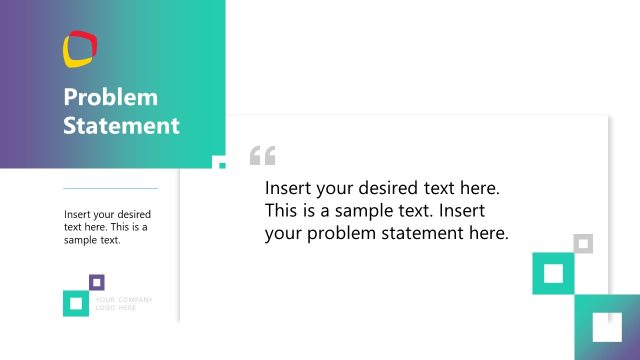 Editable Problem Statement PPT Slide