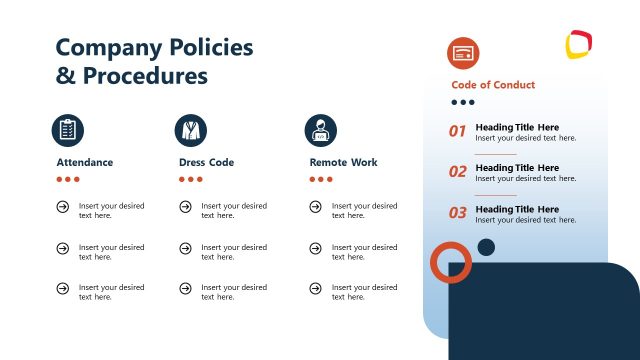 Company Policies & Procedure PowerPoint Slide