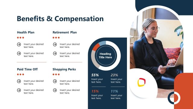 Benefits & Compensation PPT Slide – New Hire Orientation Template