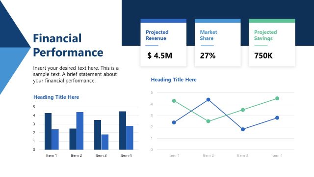 Financial Performance Slide for PowerPoint