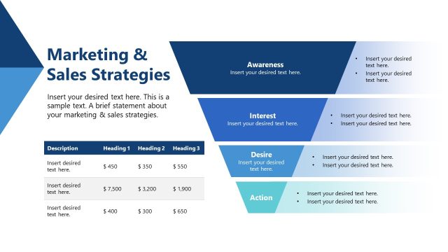 Marketing & Sales Strategies Slide for Presentation