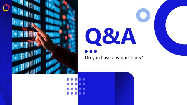 Q&A PPT Slide – Data Hub Template