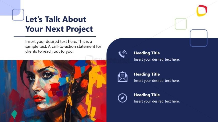 Contact Us PowerPoint Slide - Personal Selling PPT Template