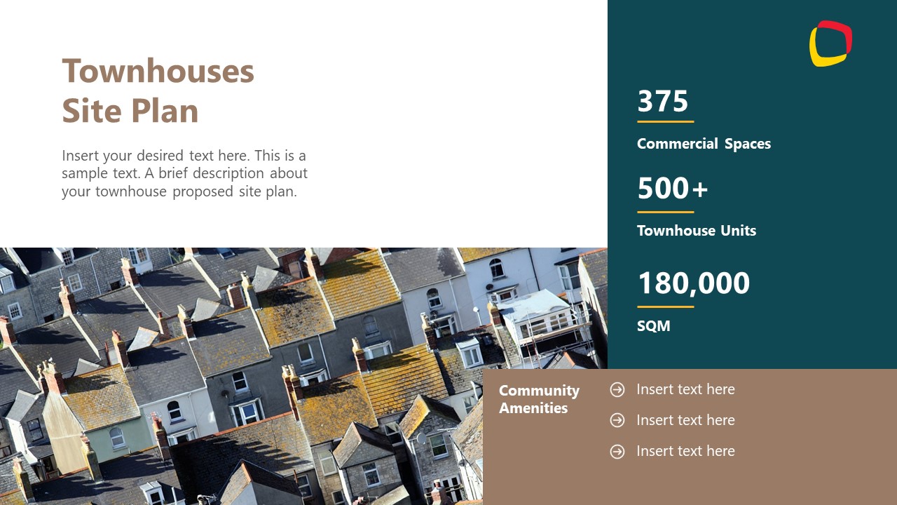 Townhouses Site Plan Slide