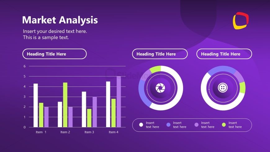 Data Driven Graph Slide for Market Analysis Presentation
