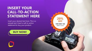 Product Launch Presentation Template - Call to Action Slide