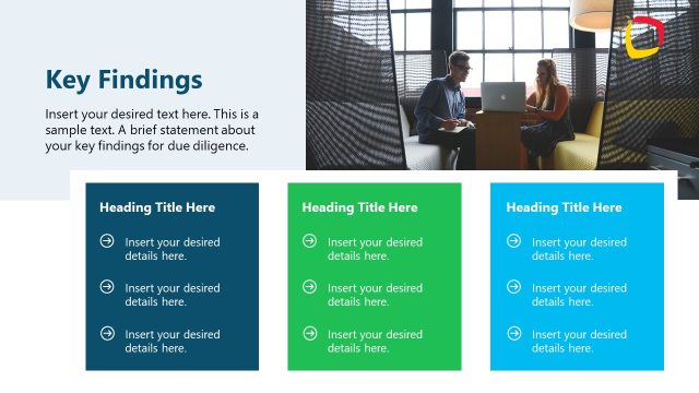 Key Findings PPT Presentation Slide with Three Columns