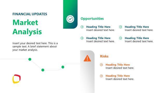 Market Analysis Slide with Line Chart
