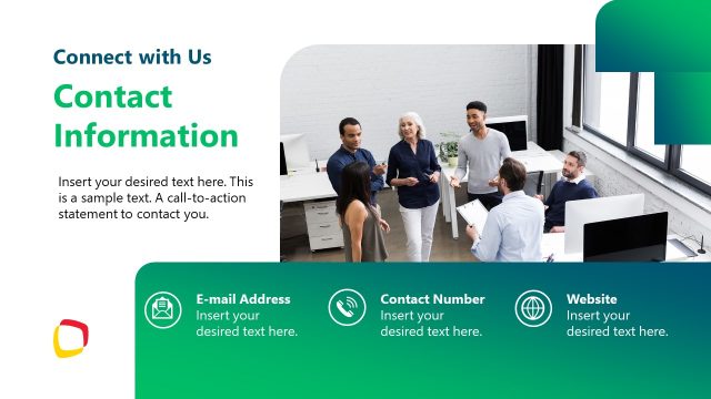 Contact Information Slide for Board Meeting Template