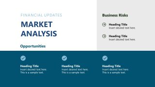 Minimalistic Board Meeting Template - Market Analysis Slide 