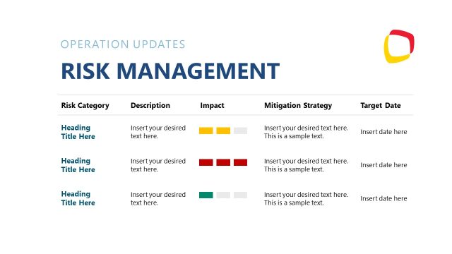 Risk Management Presentation Template